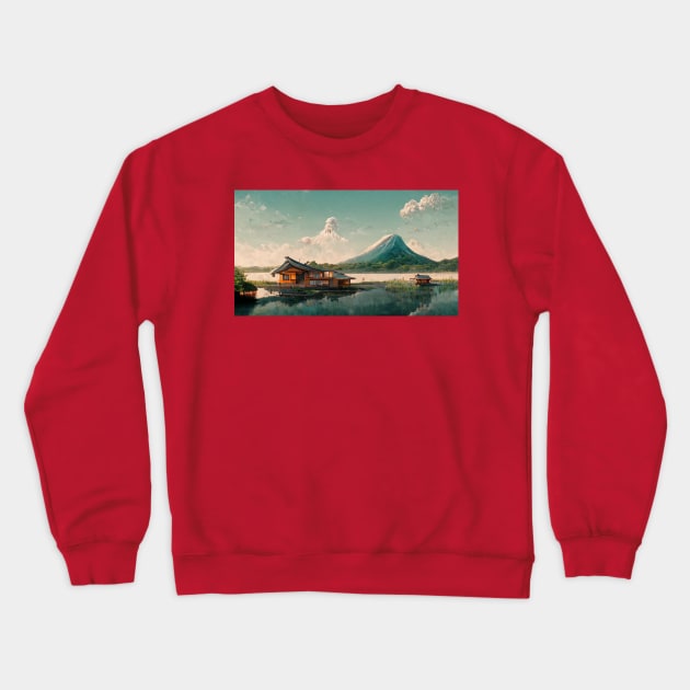 Lake houses Crewneck Sweatshirt by orange-teal